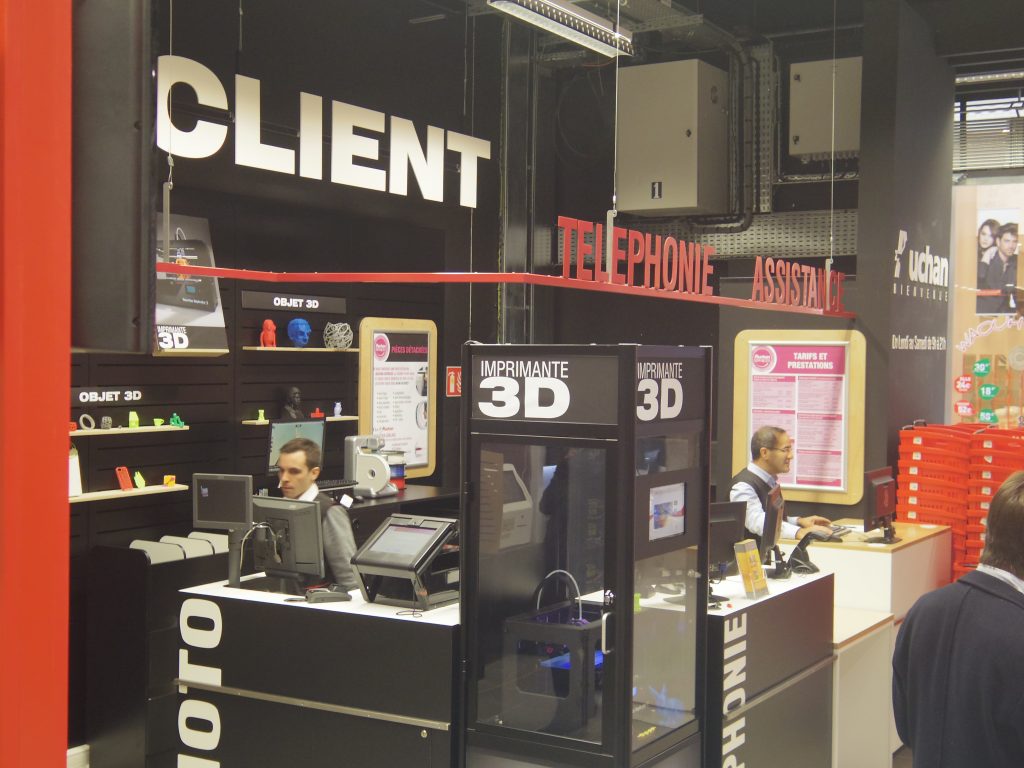 En 2013, Auchan lançait son premier corner Impression 3D en magasin