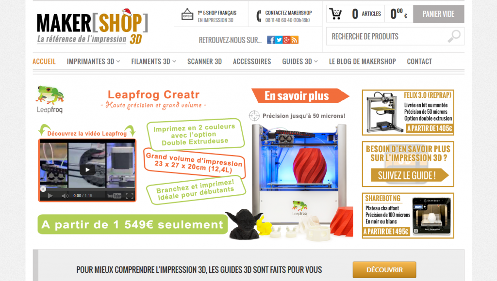 Screenshot makershop.fr