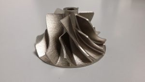 Turbine imprimé en 3D en inconel 718