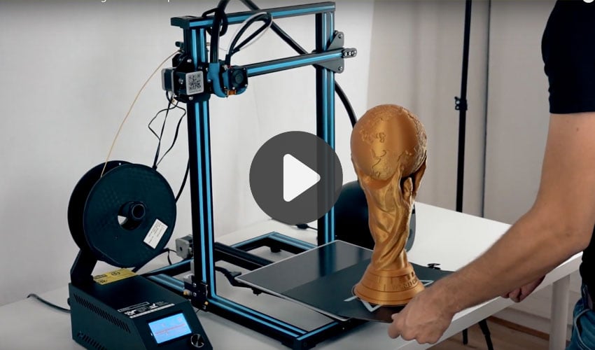 coupe du monde imprimée en 3D
