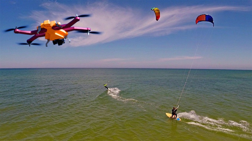 Le premier drone auto-suiveur pour le sport voit le jour grâce à  l'impression 3D - 3Dnatives