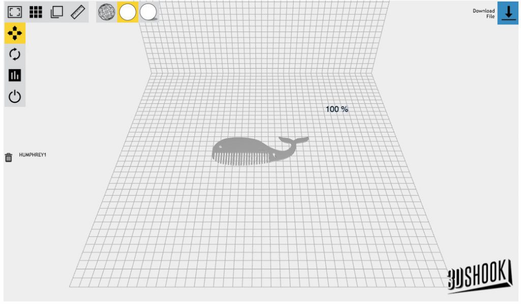 3D Shook proposera de visualiser son fichier directement sur la plateforme d'imprimante