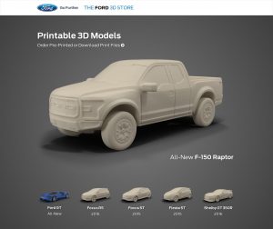 Le Ford 3D Store propose de télécharger les classiques de la marque