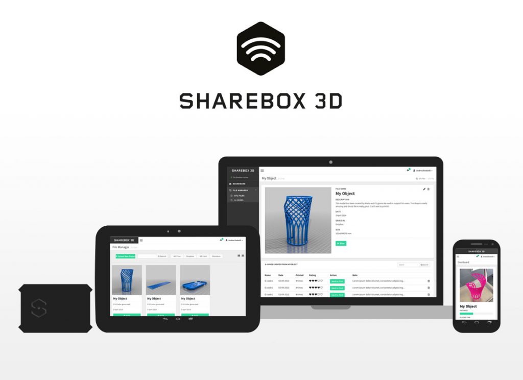 La Sharebox3D sera compatible avec n'importe quel modèle d'imprimantes 3D