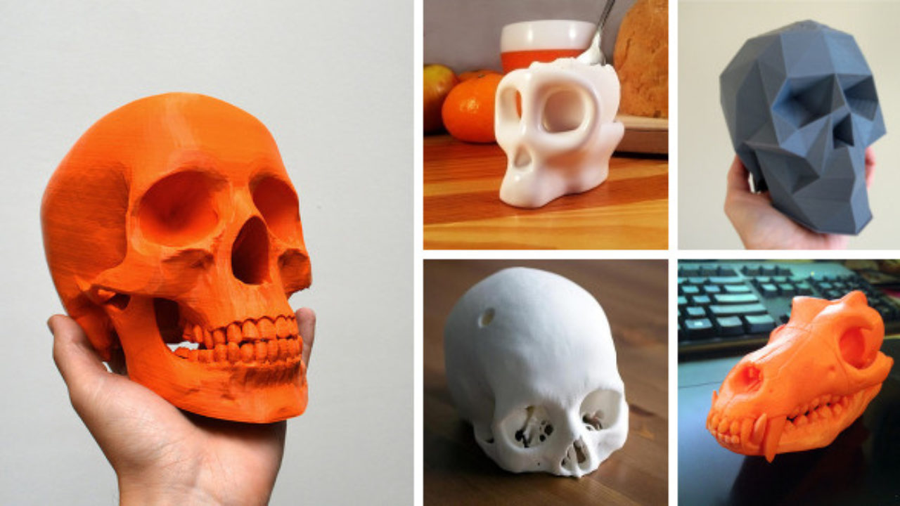 Fichier STL 3D crâne à imprimer. Fichier numérique uniquement. la terreur.  -  France