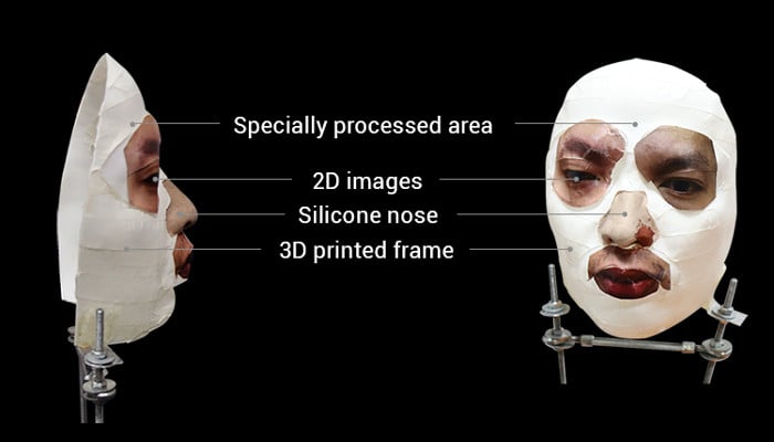masque imprimé en 3D