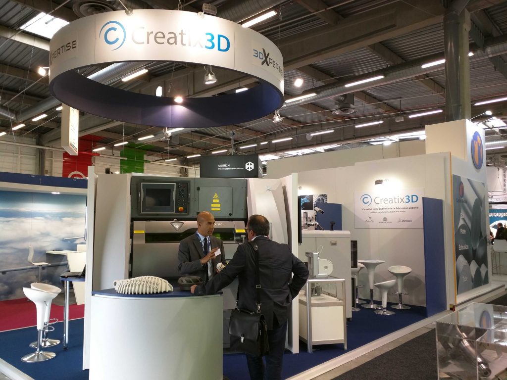 Le stand de Creatix 3D, revendeur des solutions 3D Systems