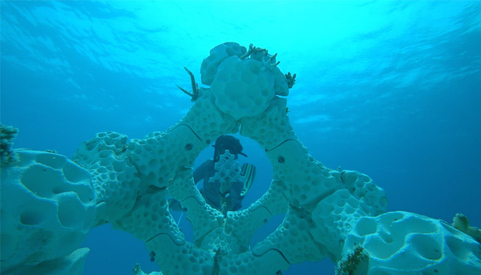 récif corallien imprimé en 3D