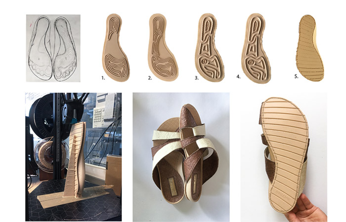 sandales imprimées en 3D