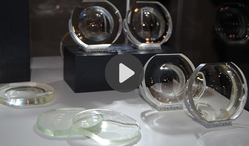 verres optiques imprimés en 3D